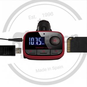 PORTABLE AUDIO MP3/MP4 ENERGY CAR TRANSMITTER F2 RACING RED