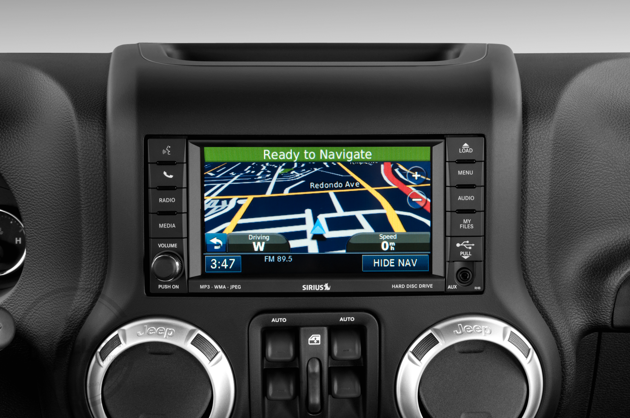 En DHITELfon, Sistema de Navegación / Radio Gps para Jeep Wrangler.
