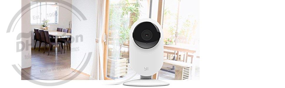 YI Home Cámara 720p Conéctate a casa en cualquier momento y lugar. Recibe alertas de seguridad inteligentes.